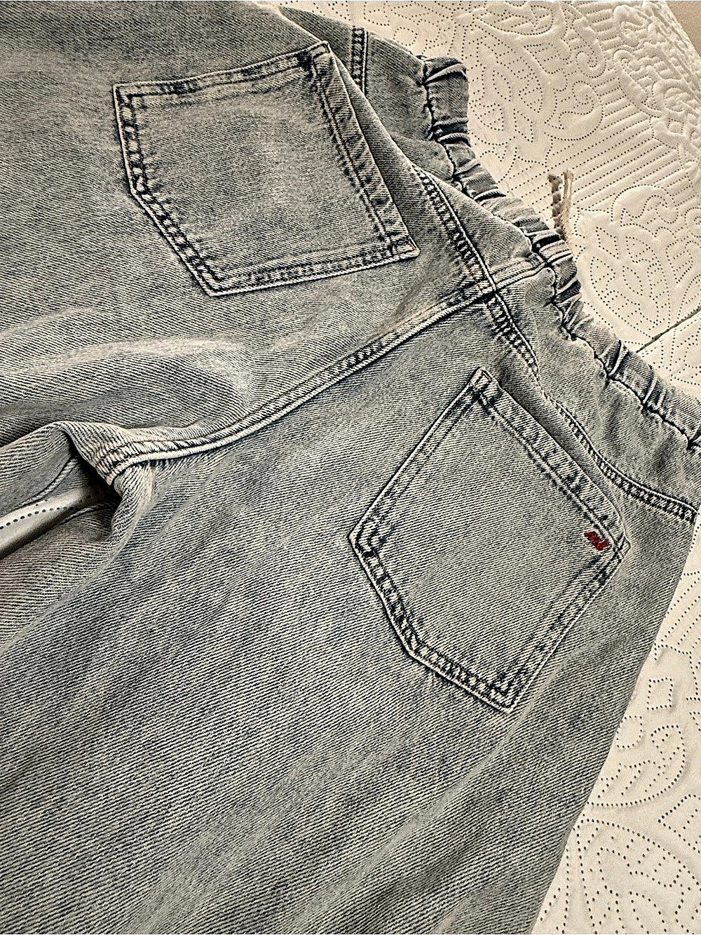 Marine Layer Women’s Ella Barrel Leg Pant Size Small Light Wash - Picture 11 of 13